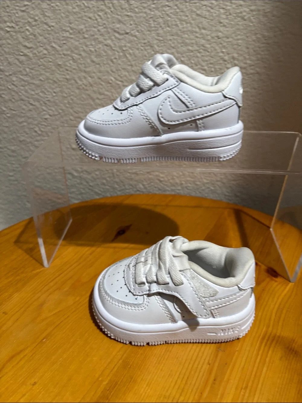 Nike Kids White Athletic Sneakers - Classic Casual Shoes 2C